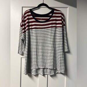 Lane Bryant striped top. Size 14/16.